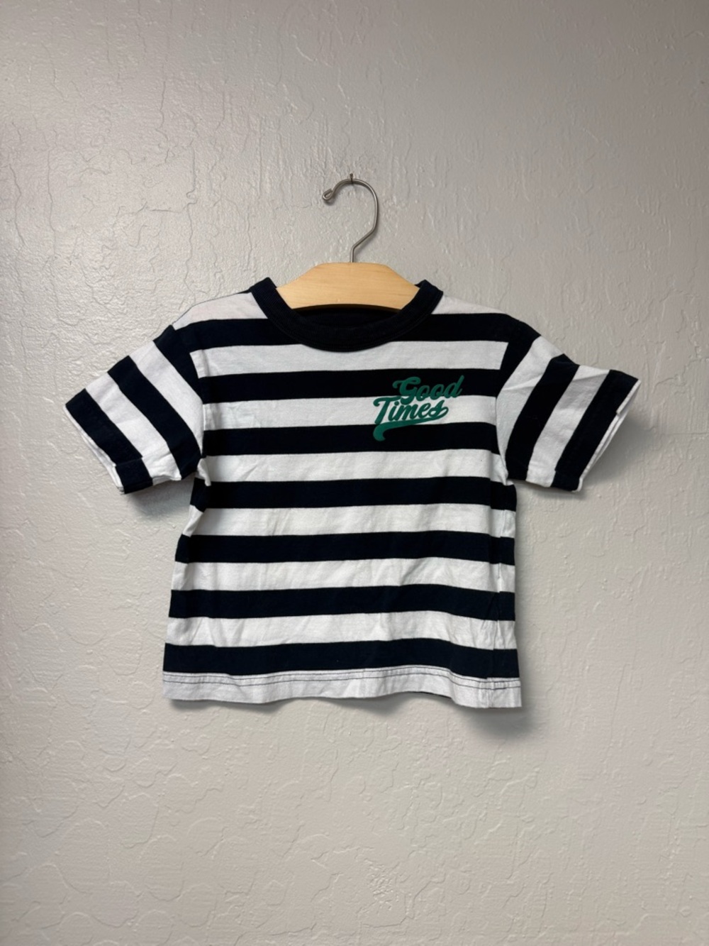 $14 ADD ON Cotton on kids white navy blue stripe tee shirt zara h&m jamie kay
